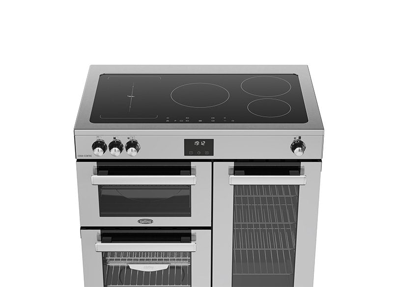 Belling Cookcentre 90Ei 90cm Induction Range Cooker - Stainless Steel - product detail