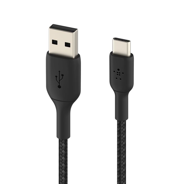 Belkin BoostCharge Braided USB-A to USB-C Cable 15W 2m Black product image
