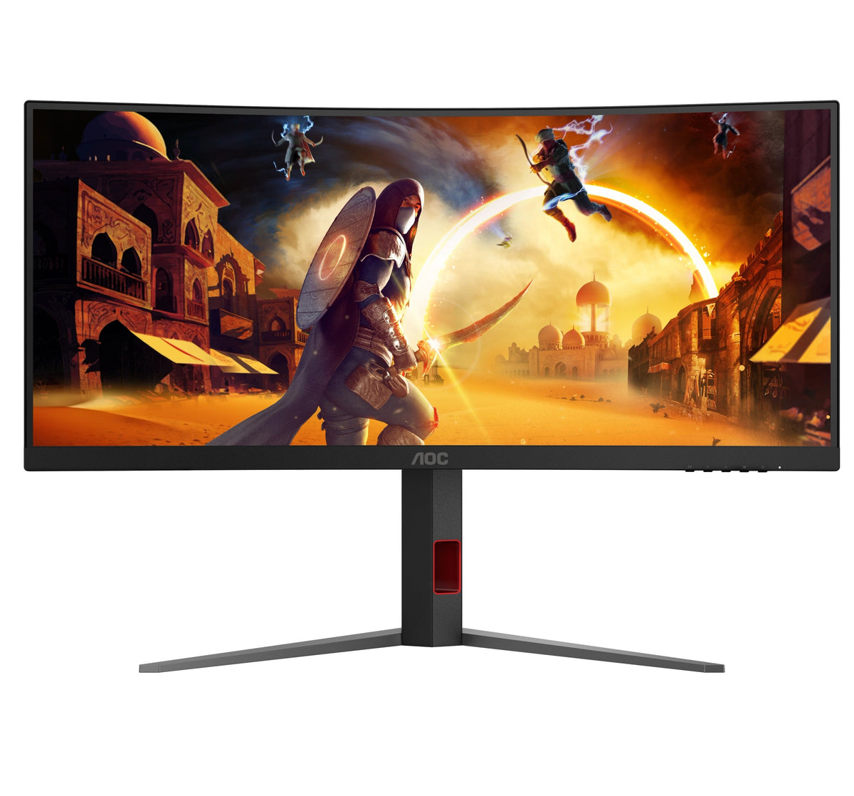 AOC AGON CU34G4P 34" WQHD 180Hz Curved Ultrawide Gaming Monitor - front view