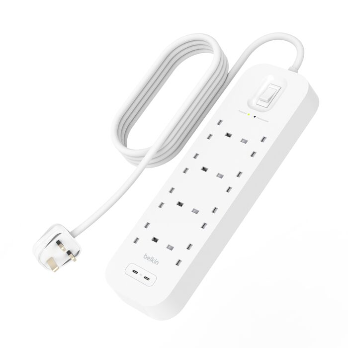 Belkin Connect 8-Outlet Surge Protector with Dual USB-C product image