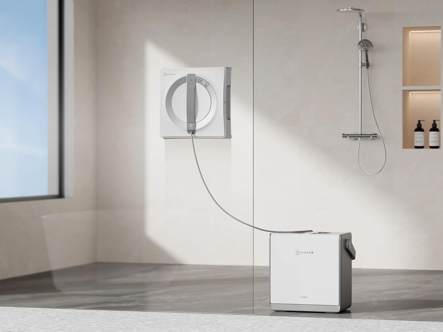 Ecovacs WINBOT W2S OMNI Robotic Window Cleaner | Smart Multifunctional Cleaning Station | 270-WG893-12