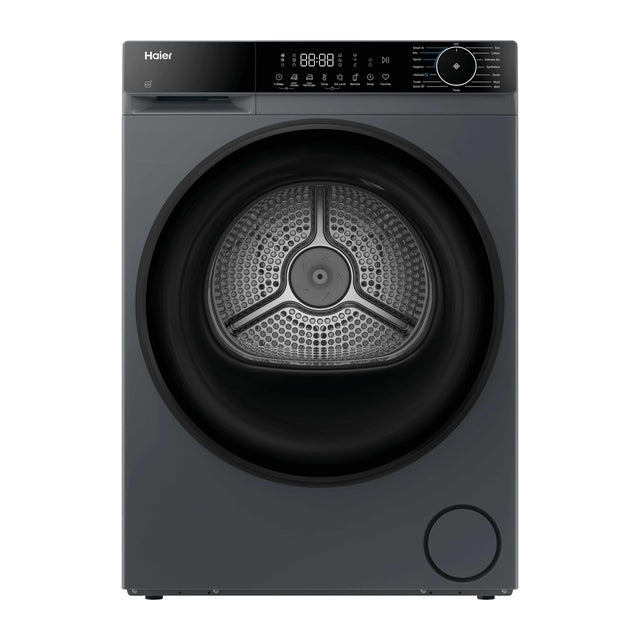 Haier X Series 5 9kg Heat Pump Tumble Dryer - Graphite - front view