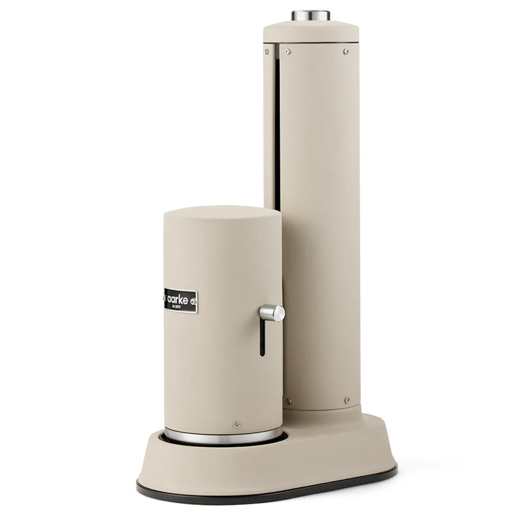 Aarke Carbonator Pro Sparkling Water Maker with Glass Bottle, Sand - front product view