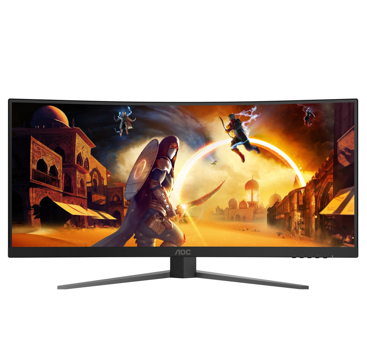 AOC AGON CU34G4P 34" WQHD 180Hz Curved Ultrawide Gaming Monitor - on-screen visual