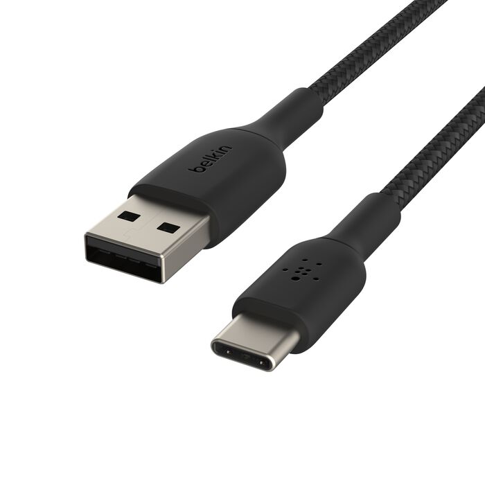 Belkin BoostCharge Braided USB-A to USB-C Cable 15W 2m Black product image