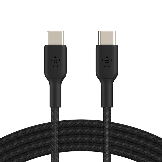 Belkin BoostCharge Braided USB-C to USB-C Cable 60W 1m Black product image