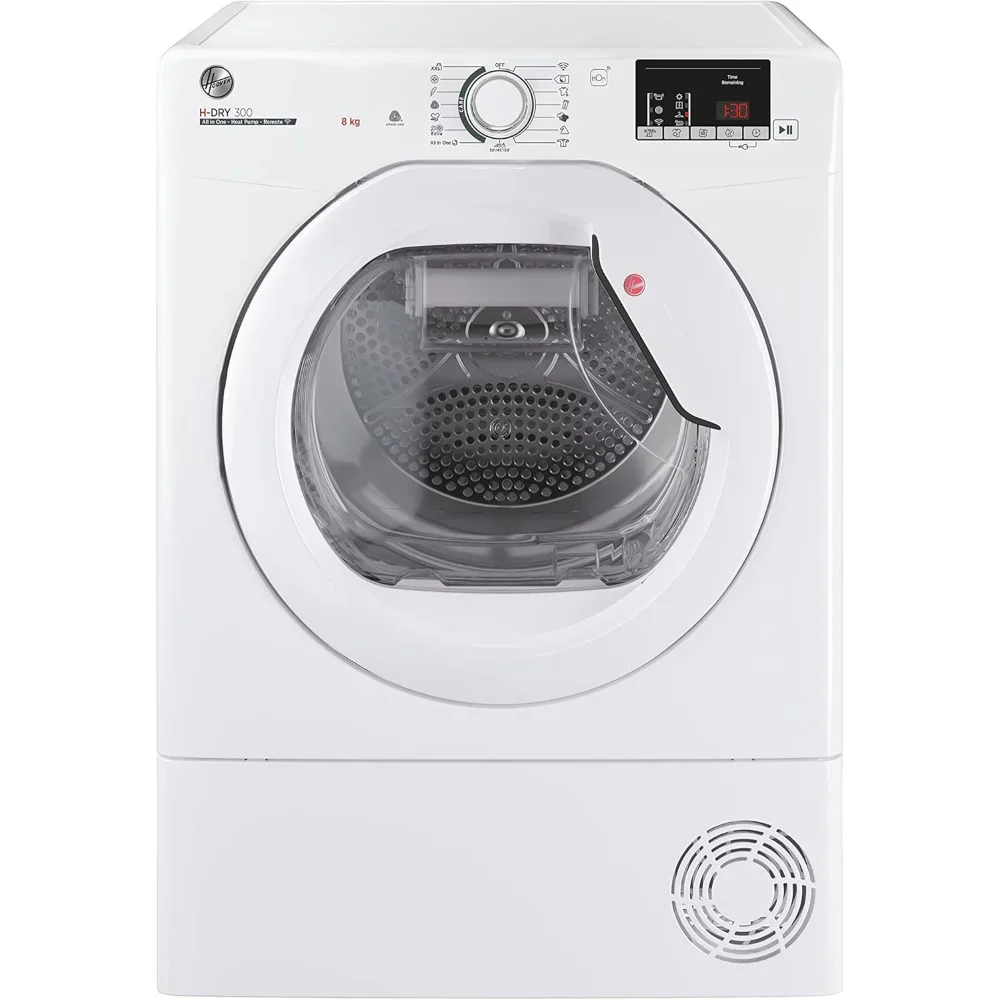 Hoover 8KG Heat Pump Tumble Dryer - White | HLEH8A2DE-80