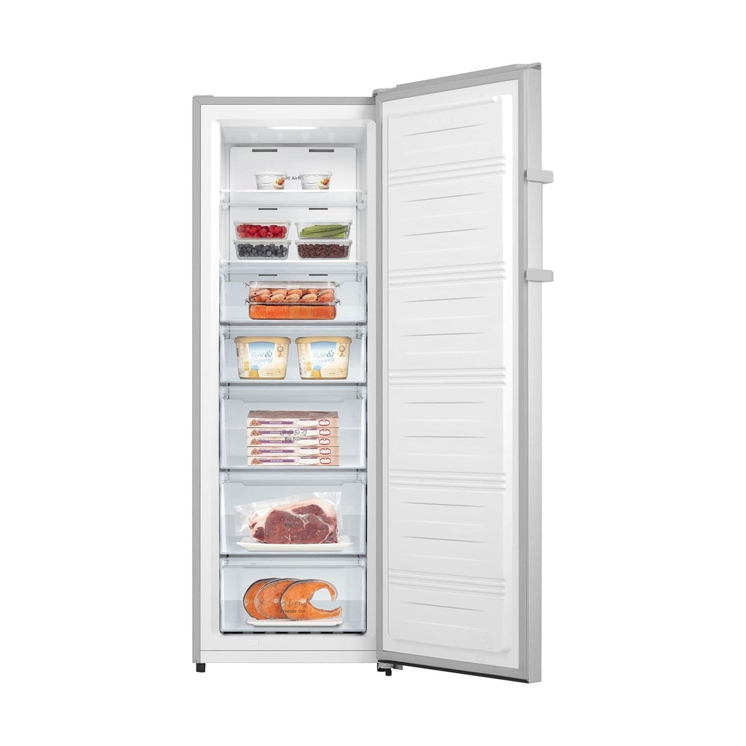 Hisense Tall Freezer - Stainless Steel | FV298N4ACE Hisense Fridge Freezer Euronics Ireland