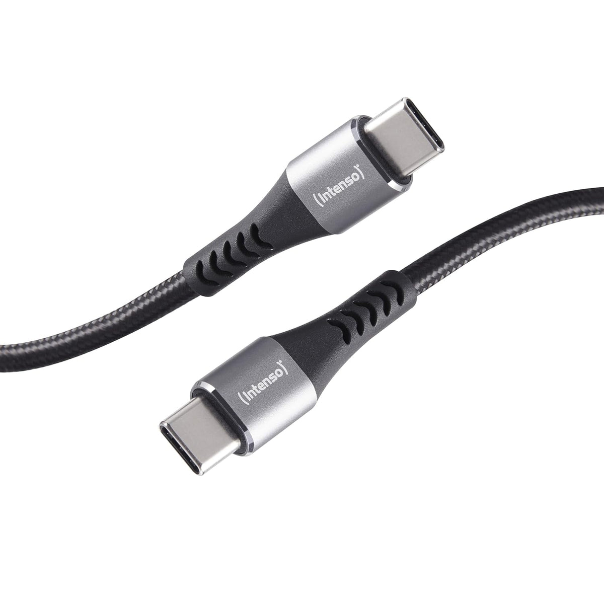 Intenso C60C USB-C to USB-C Cable 1m 60W, 2 Pack - Black - front view