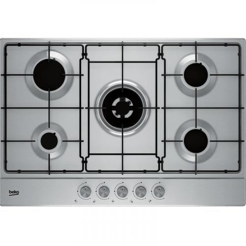 Beko 75cm Gas Hob with Front Knob Controls | HIAW75224SX