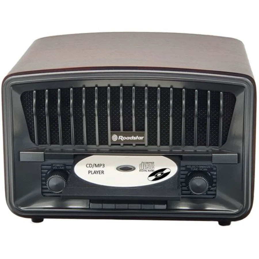 Roadstar Portable CD Vintage Radio with Bluetooth | ROAHRA-270CDBT