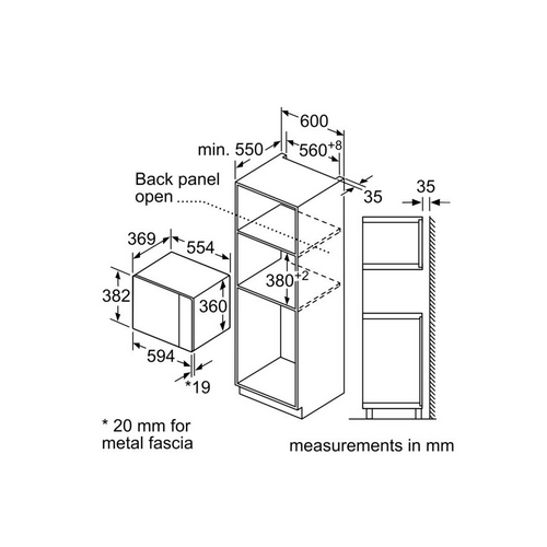 Neff Integrated Microwave Oven | HLAWD53N0B