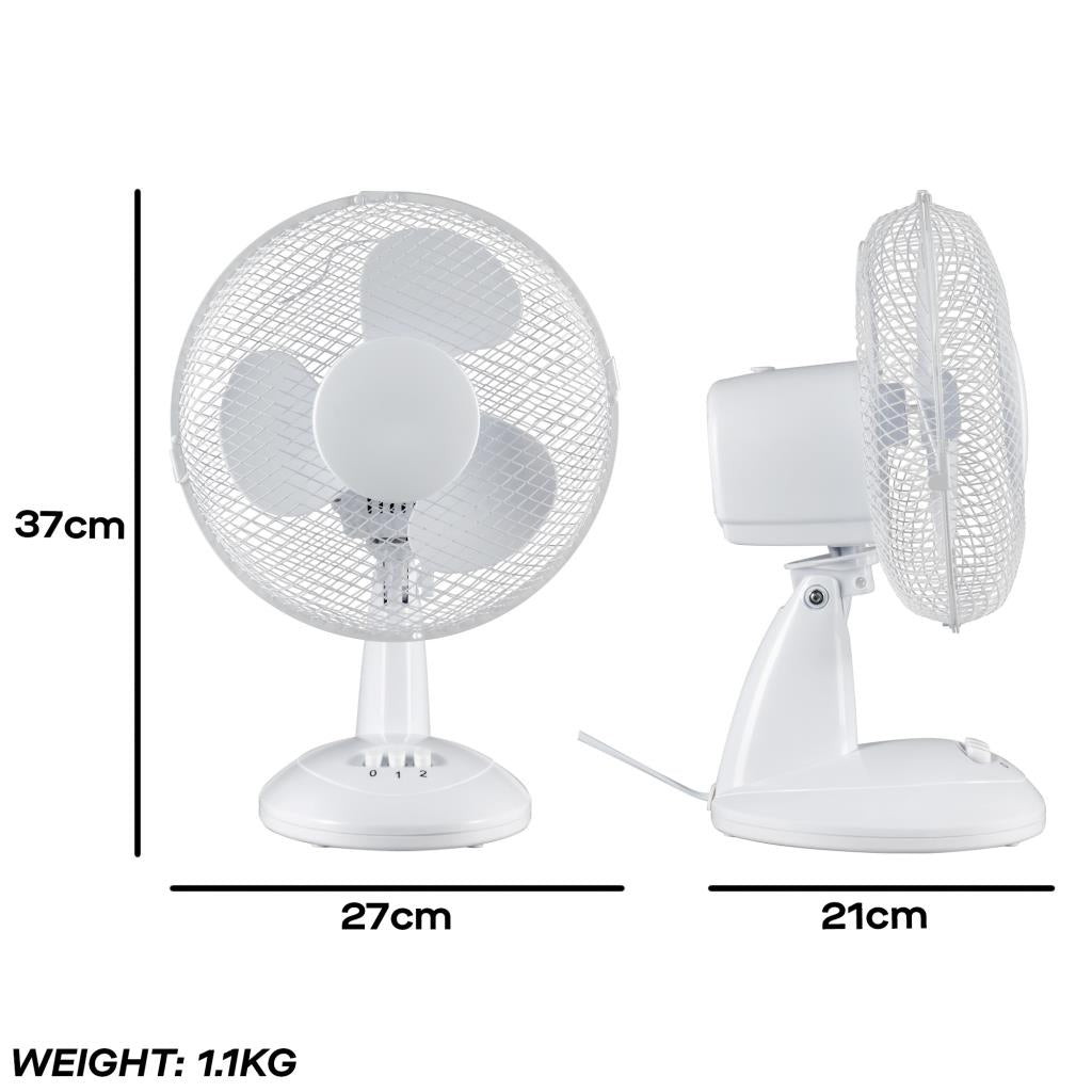 DAEWOO 9" OSCILLATING DESK FAN | 823493