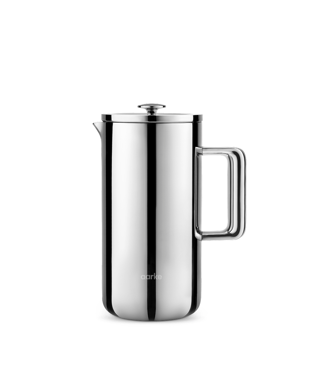 Aarke Coffee Press, Stainless Steel, 1L — front studio view