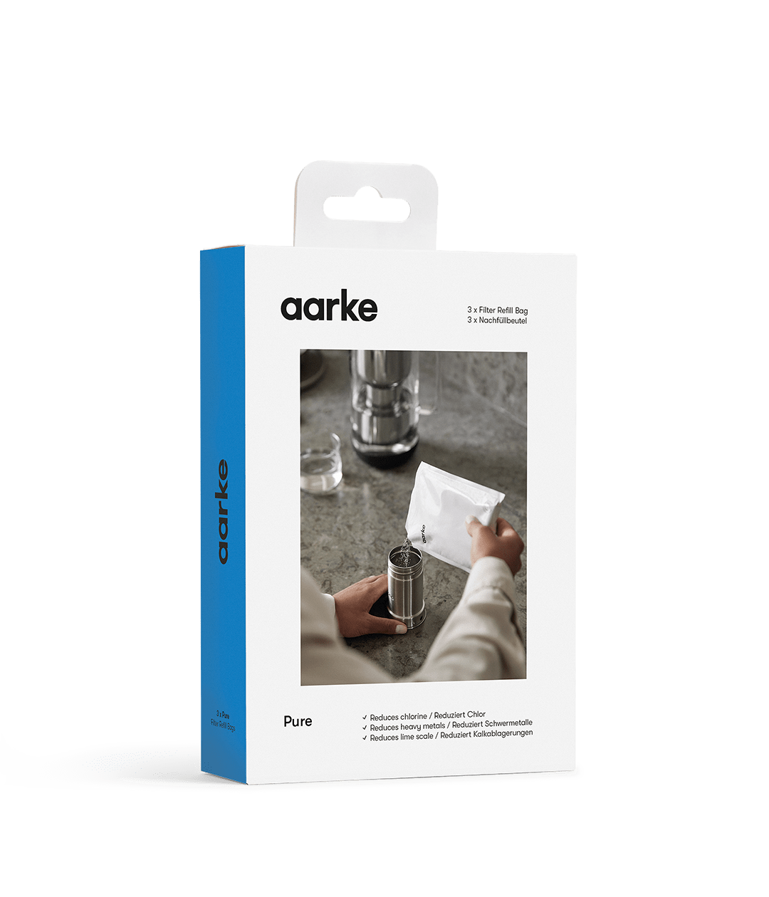 Aarke Pure Filter Granules Refill, 3-Pack — packaging front