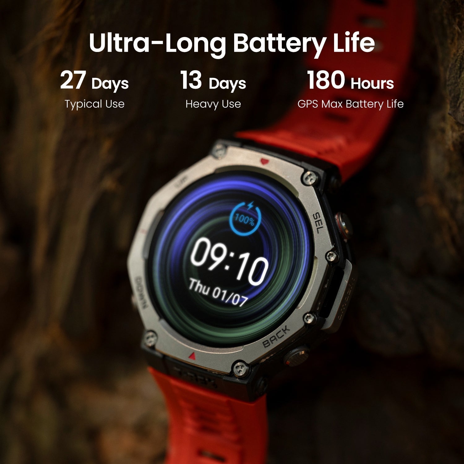 Amazfit T-Rex 3 Rugged GPS Smartwatch – Haze Gray | T-Rex 3