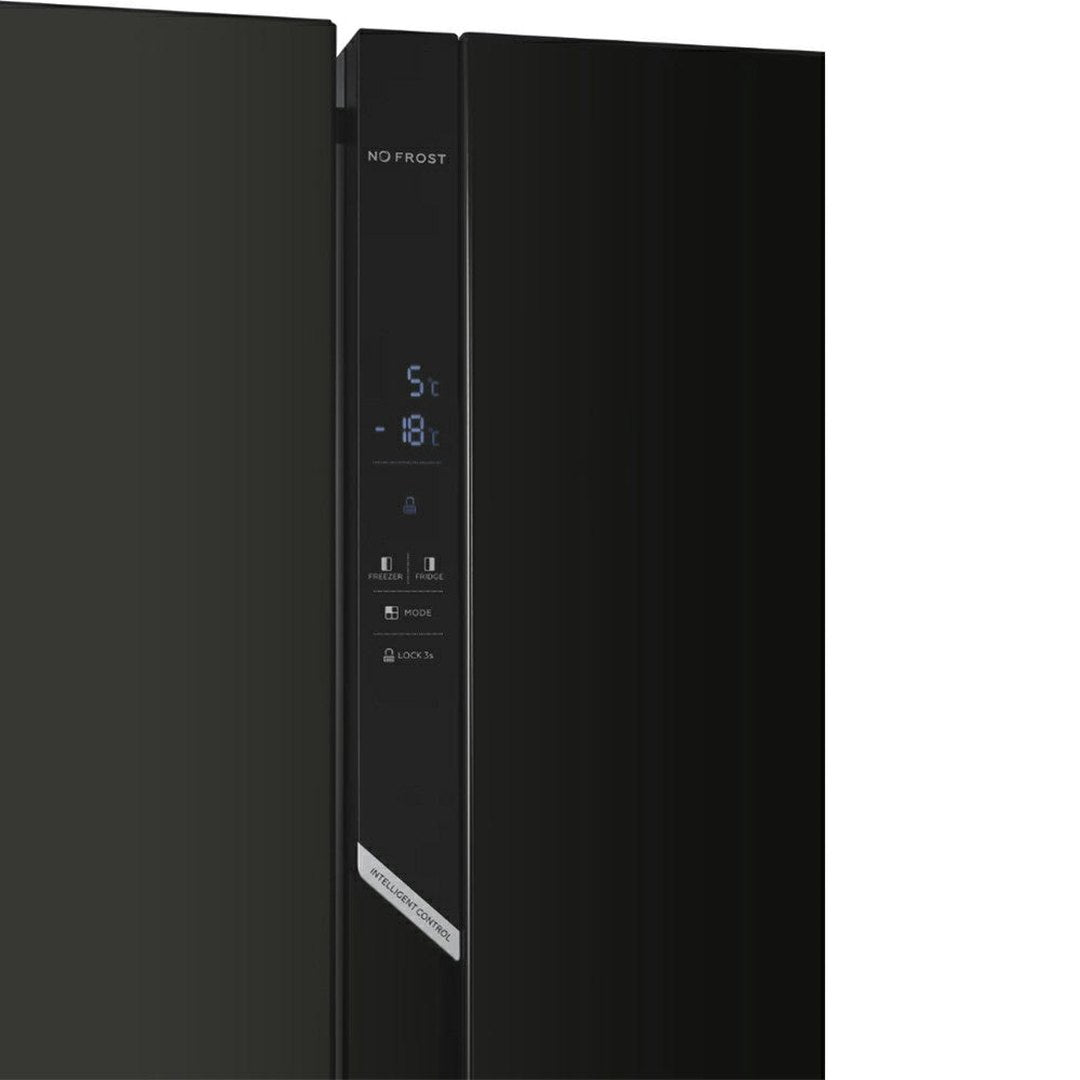 Candy 177x91CM Frost Free American Fridge Freezer - Black | CHSBSV5172EBKN Candy American Fridge Freezer Euronics Ireland