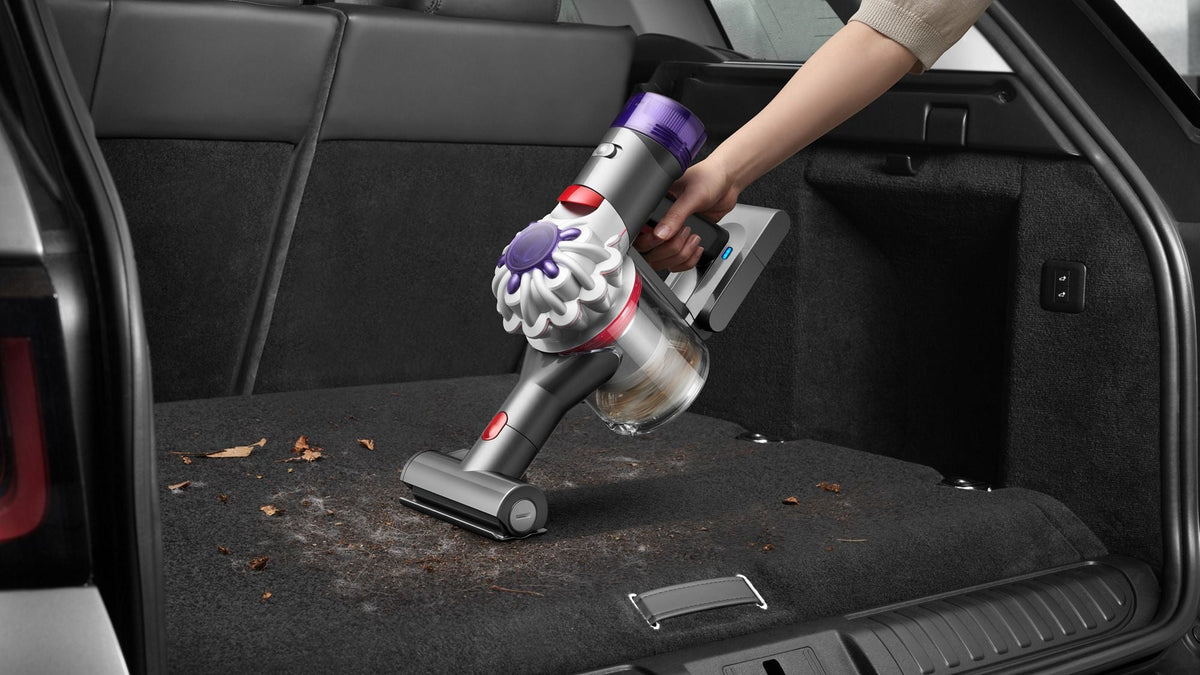 Dyson Car+Boat Handheld Vacuum Cleaner - Silver - cleaning a car boot