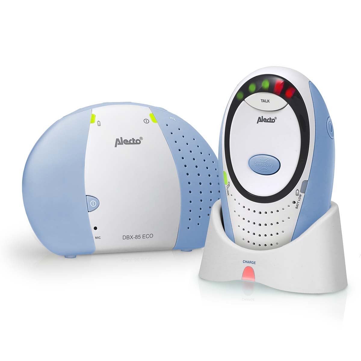 Alecto DBX-85 ECO White/Blue audio baby monitor product image 2