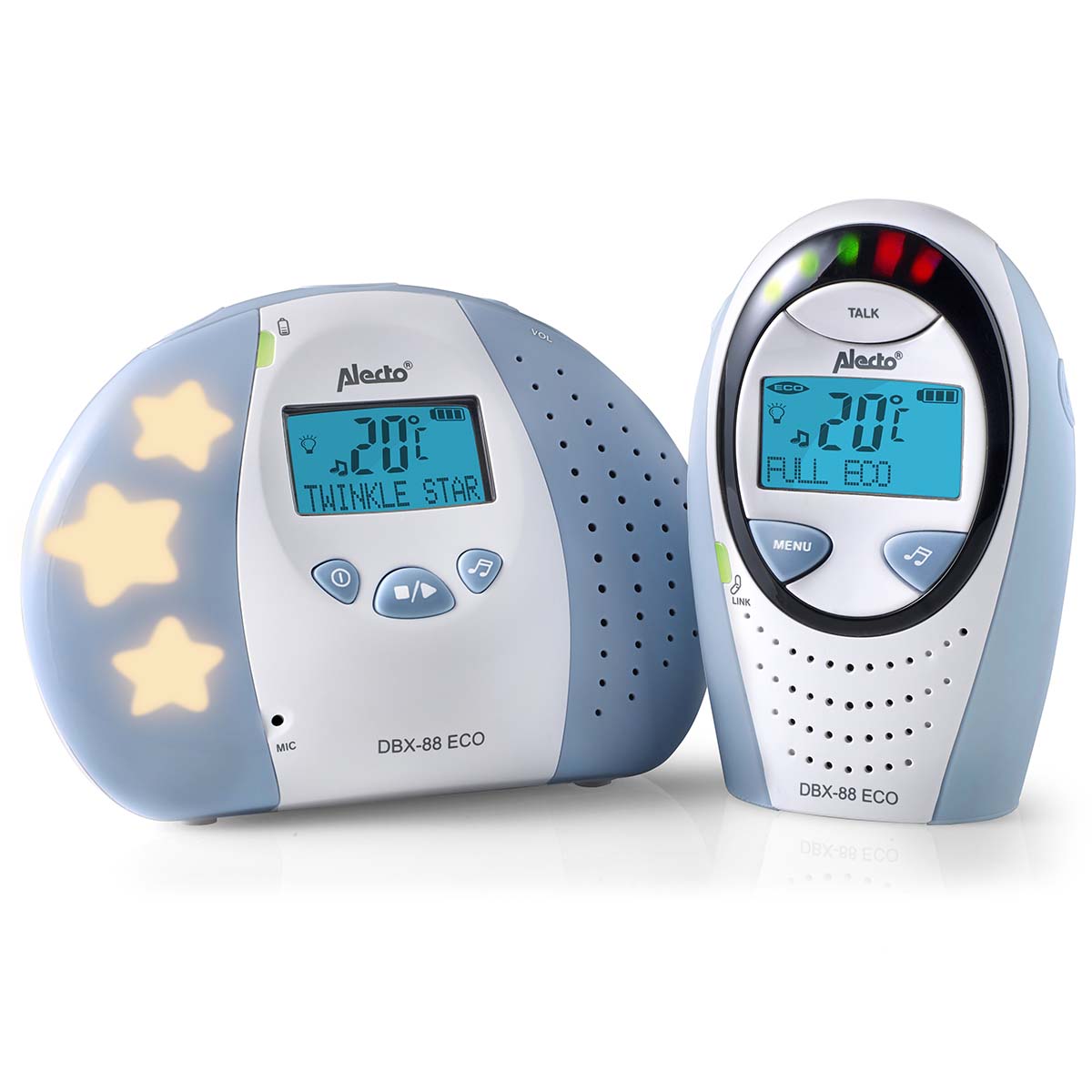 Alecto DBX-88 ECO White/Blue audio baby monitor product image 4