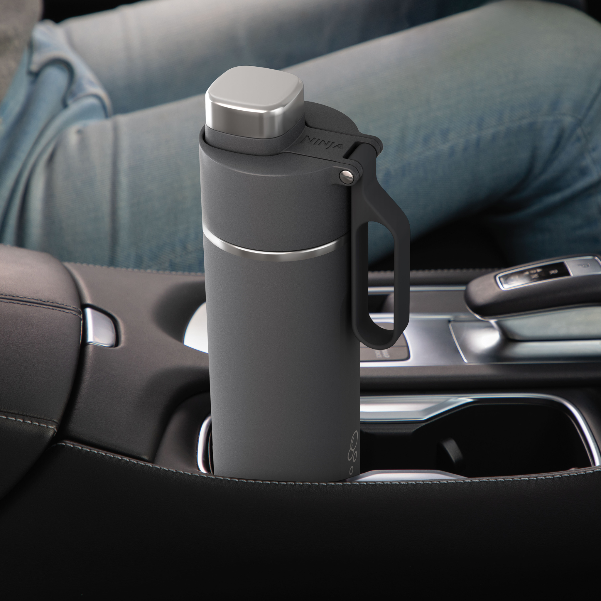 Ninja Thirsti Insulated Travel Bottle 530ml Grey product image