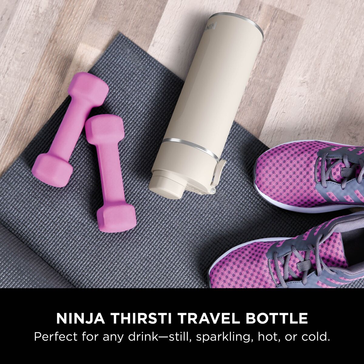 Ninja Thirsti Insulated Travel Bottle 530ml Sandstone product image