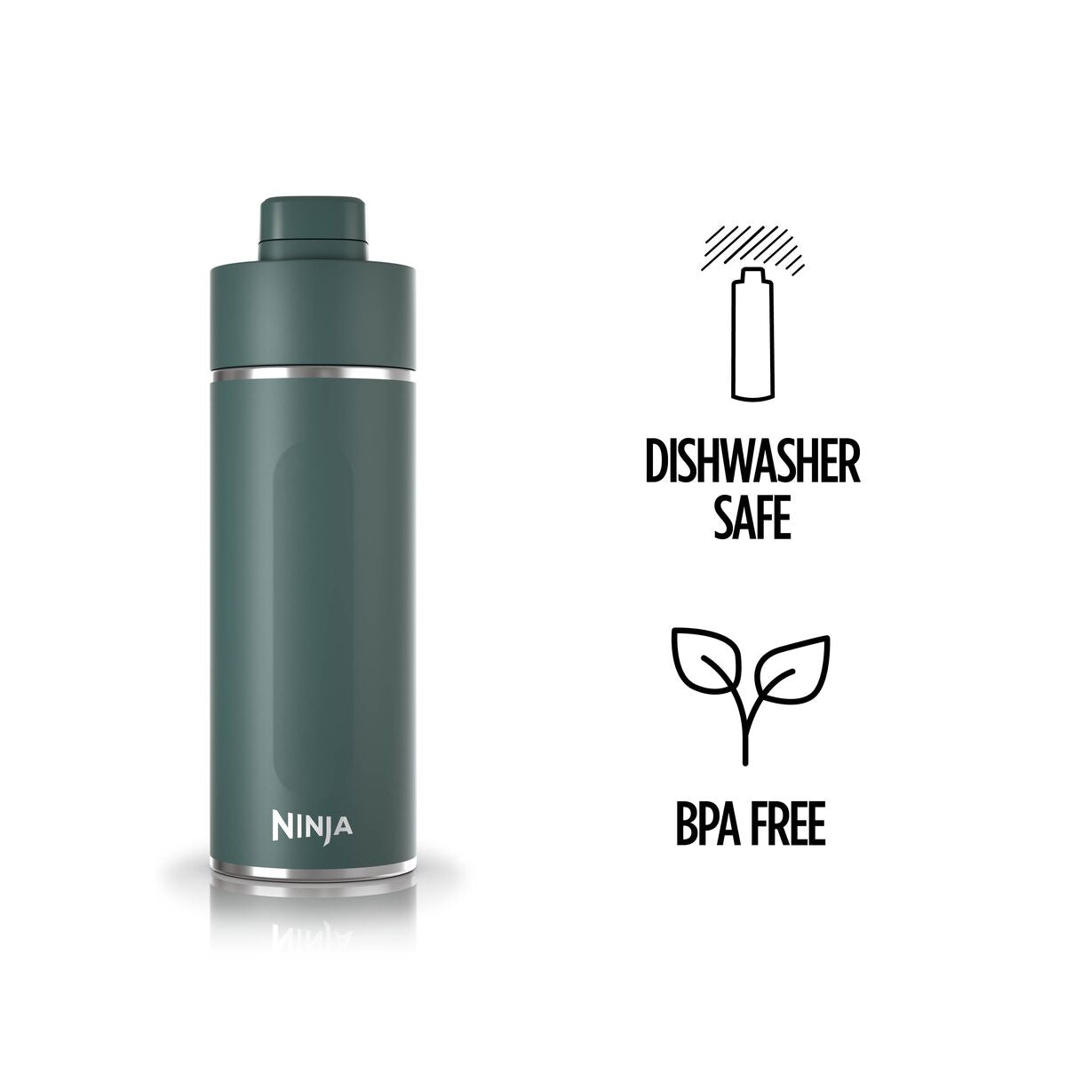 Ninja Thirsti Insulated Travel Bottle 700ml Evergreen product image