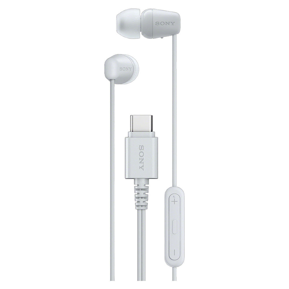 Sony IER-EX15C USB-C Wired In-Ear Earphones - White - hero view