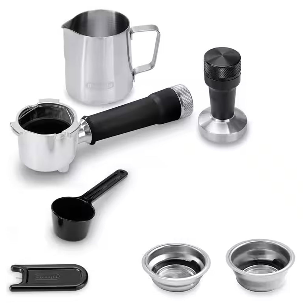 De'Longhi Dedica Duo with Advanced Milk Steam Wand & Cold Brew Option - Stainless Steel