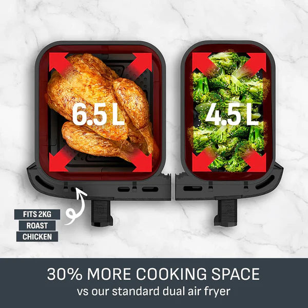 Tefal Easy Fry Dual XXL 11L Air Fryer - Stainless Steel | EY942DG1