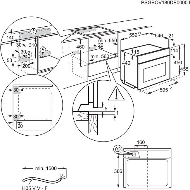 *EX-DISPLAY* Electrolux Built-In Multi-Function Electric Single Oven | KVLBE0