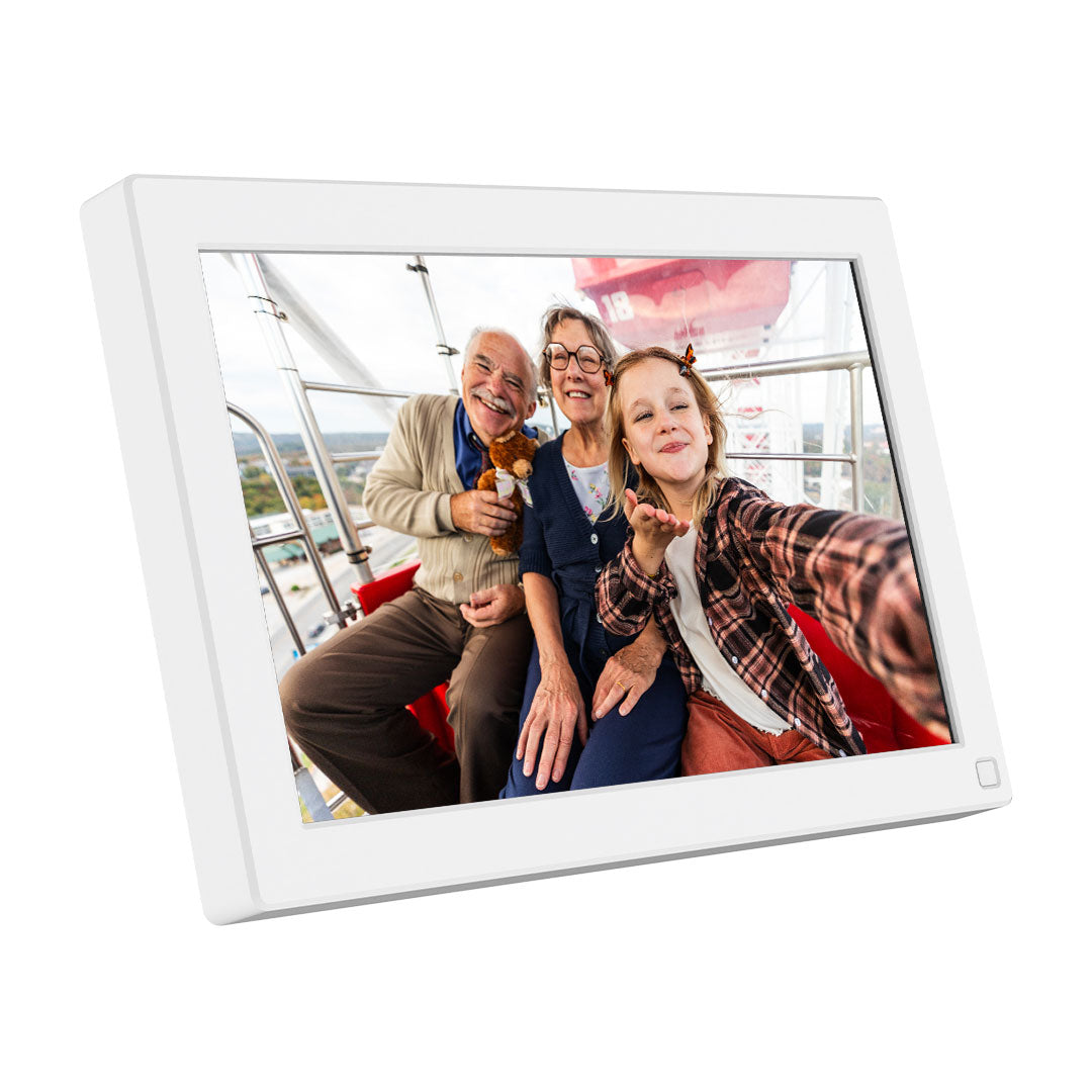 myFirst Frame Live 10 - 10.1" WiFi Digital Photo Frame with IPS Touchscreen - White | 256-FF1001SA-WE01