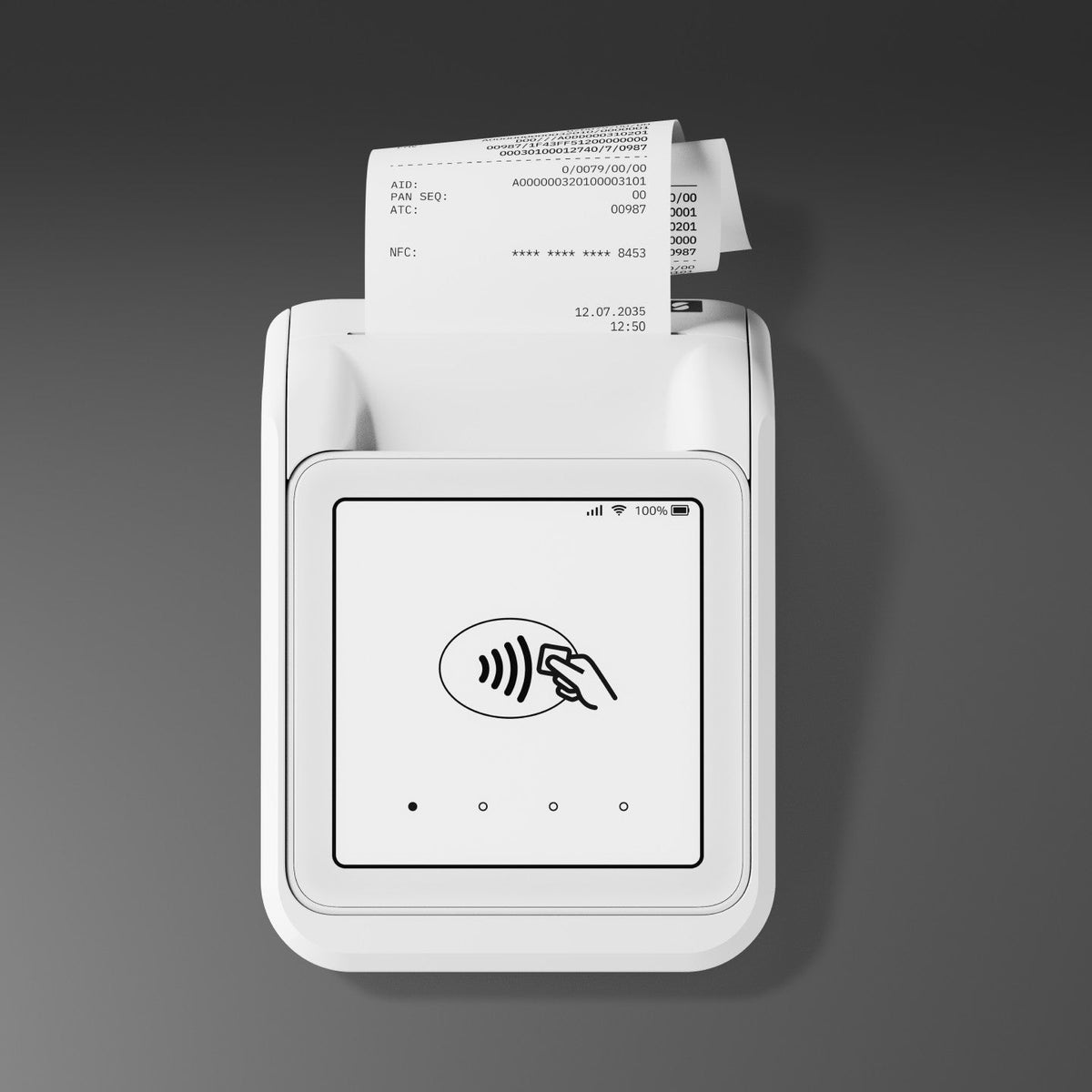 SumUp Solo Card Reader and Printer Bundle - printing a receipt