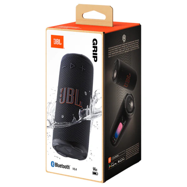 JBL Grip, portable bluetooth speaker, water/dust proof IP68, Auracast and Multi-purpose light | JBLGRIPBLK