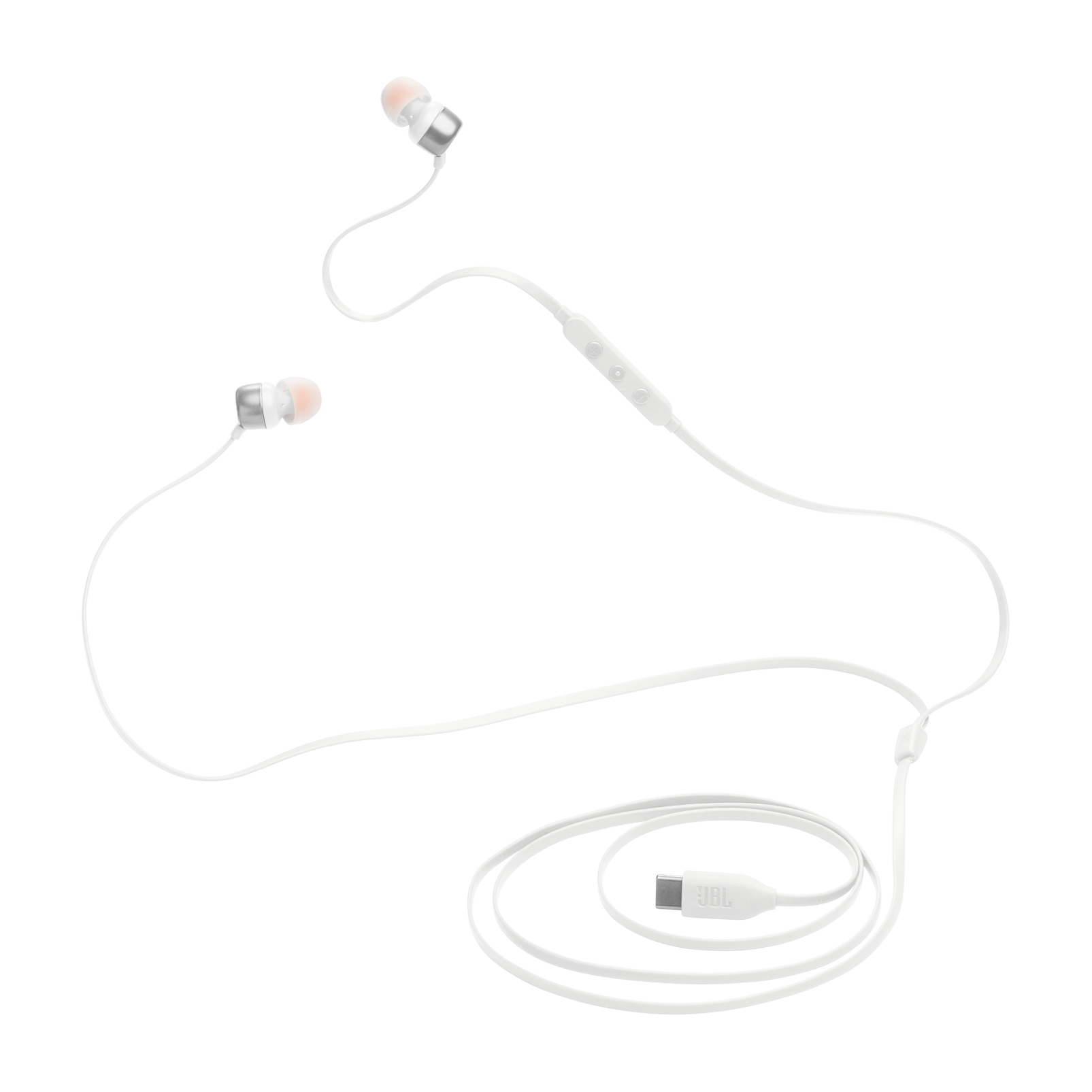 JBL Tune 310C Wired USB-C Earbuds White product image