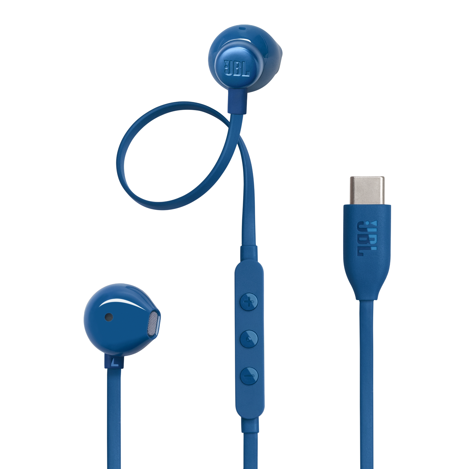 JBL Tune 305C Wired USB-C Earbuds Blue product image