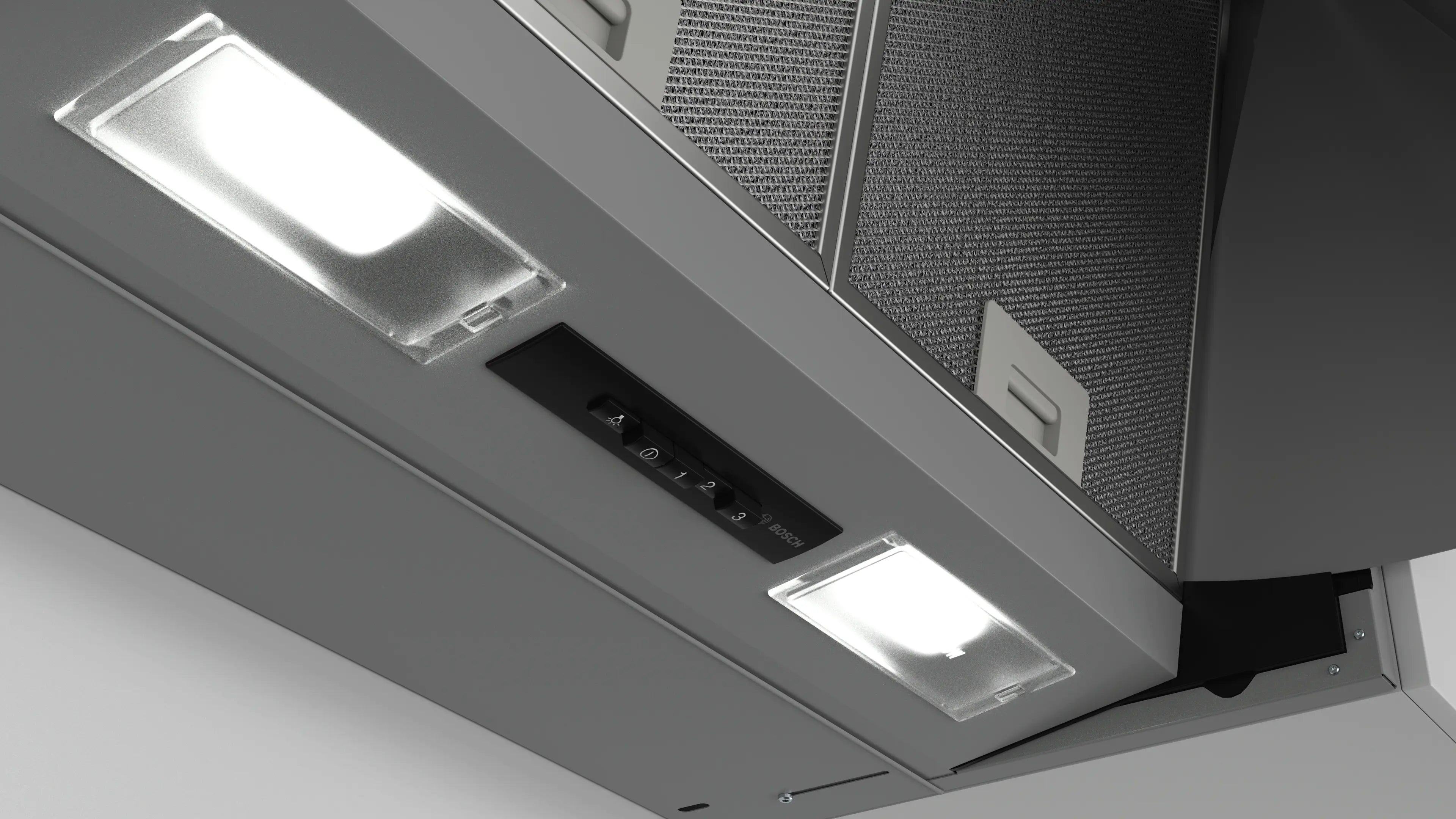 Bosch Series 2 60cm integrated pull-out cooker hood in Silver