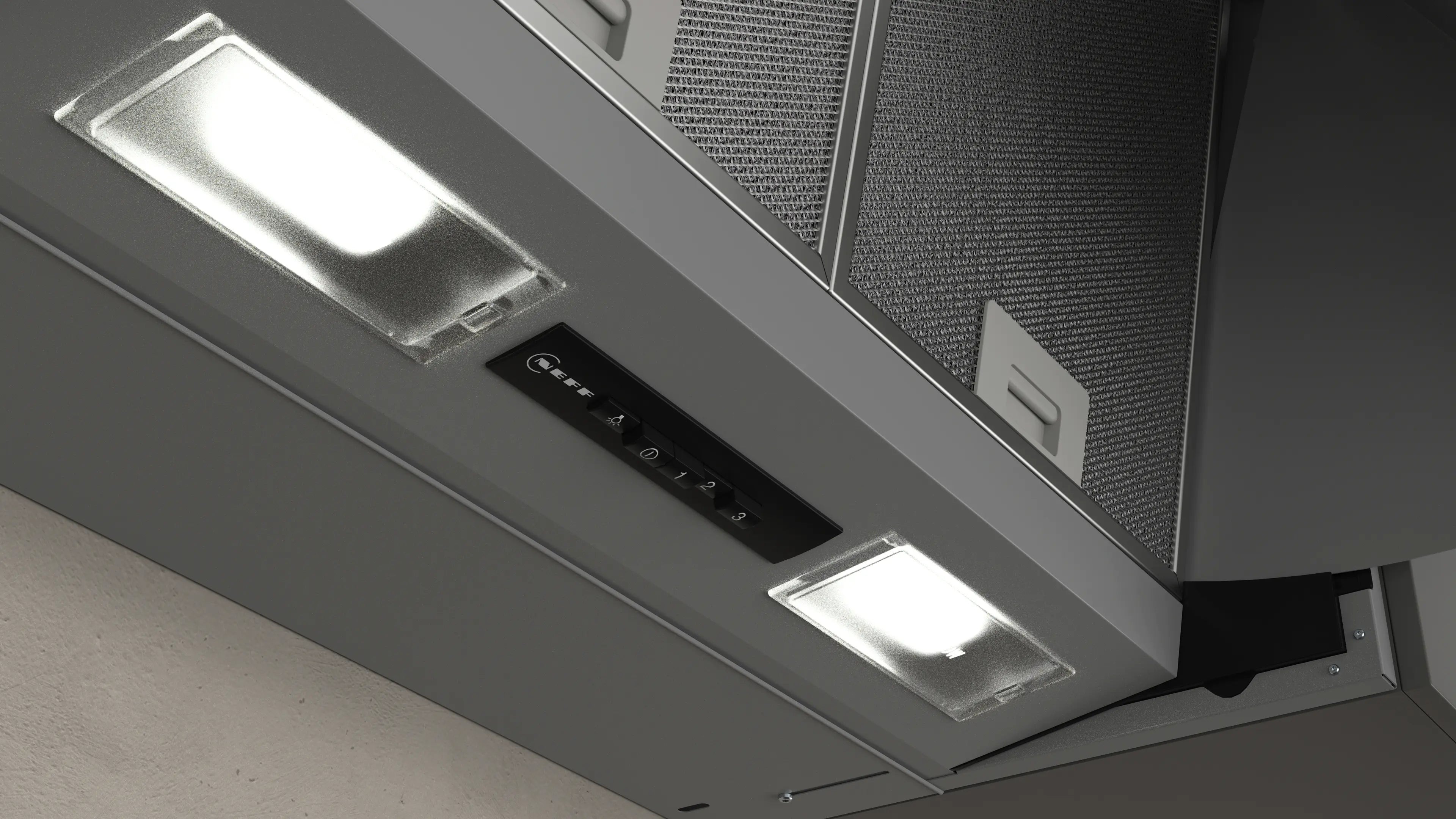 NEFF D61MAC1X0B N30 60cm integrated cooker hood in Silver