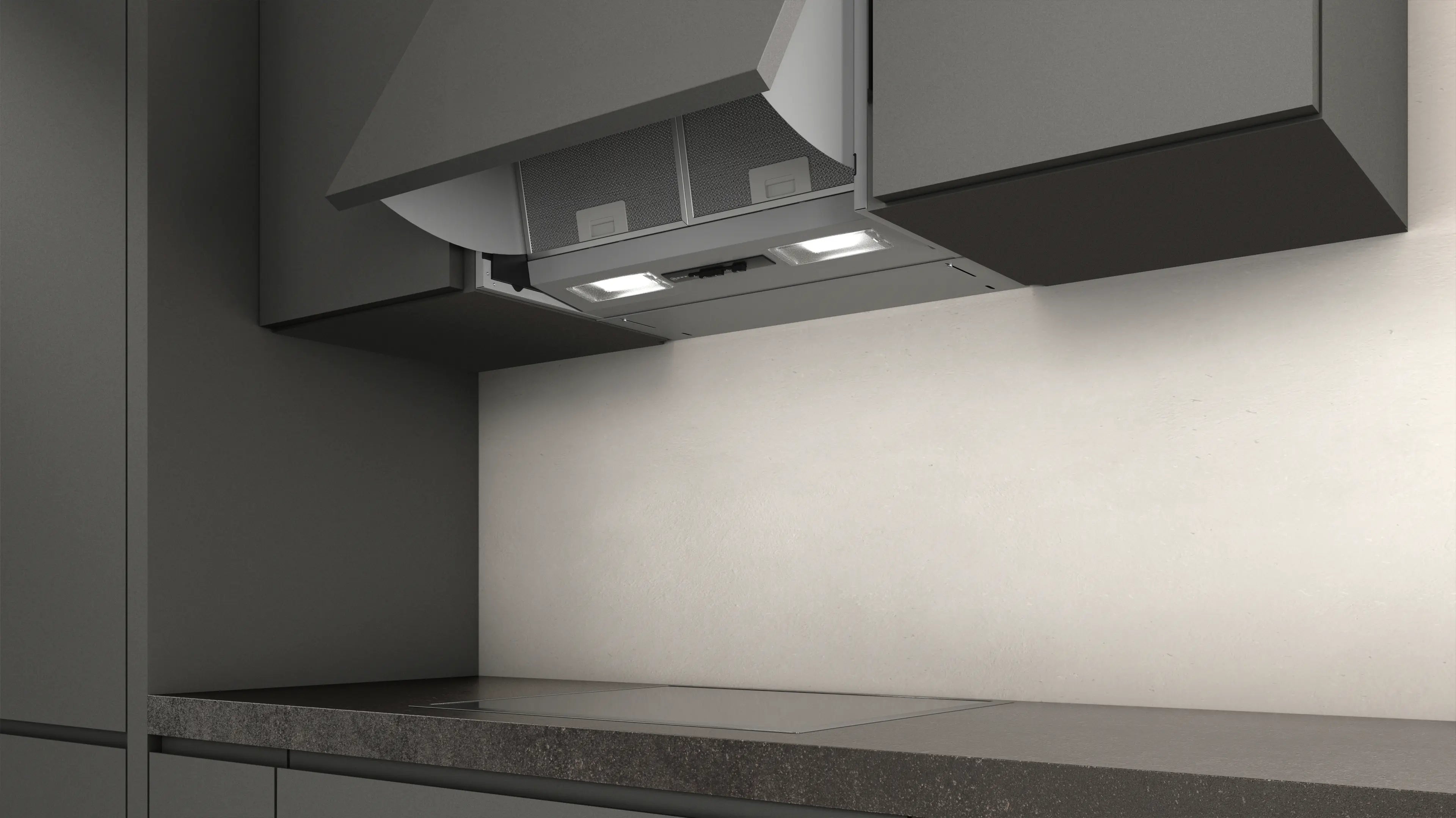 NEFF D64MAC1X0B N30 60cm integrated cooker hood in Silver