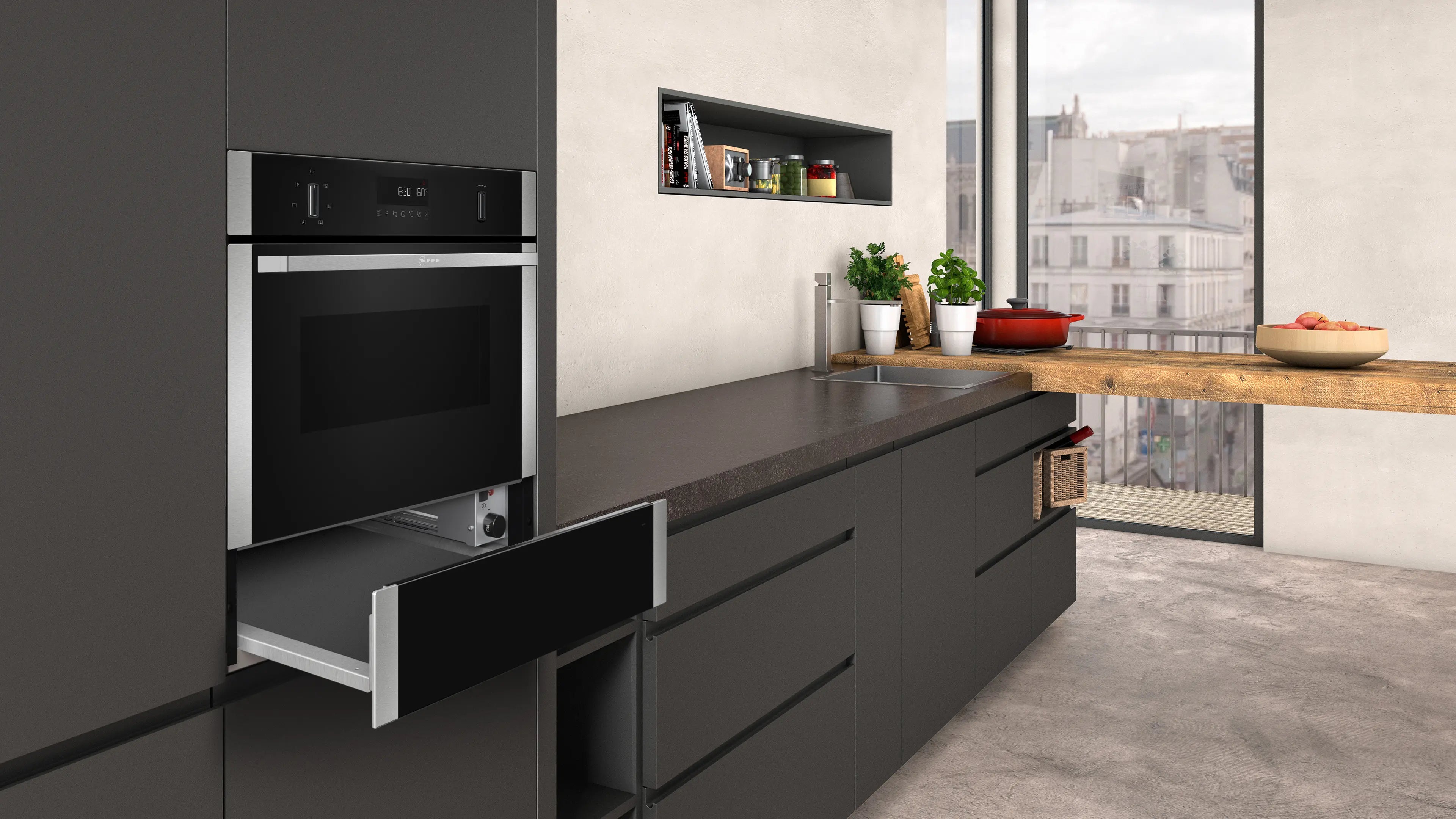 NEFF N 50 N1AHA01N0B Built-In Warming Drawer in Stainless Steel