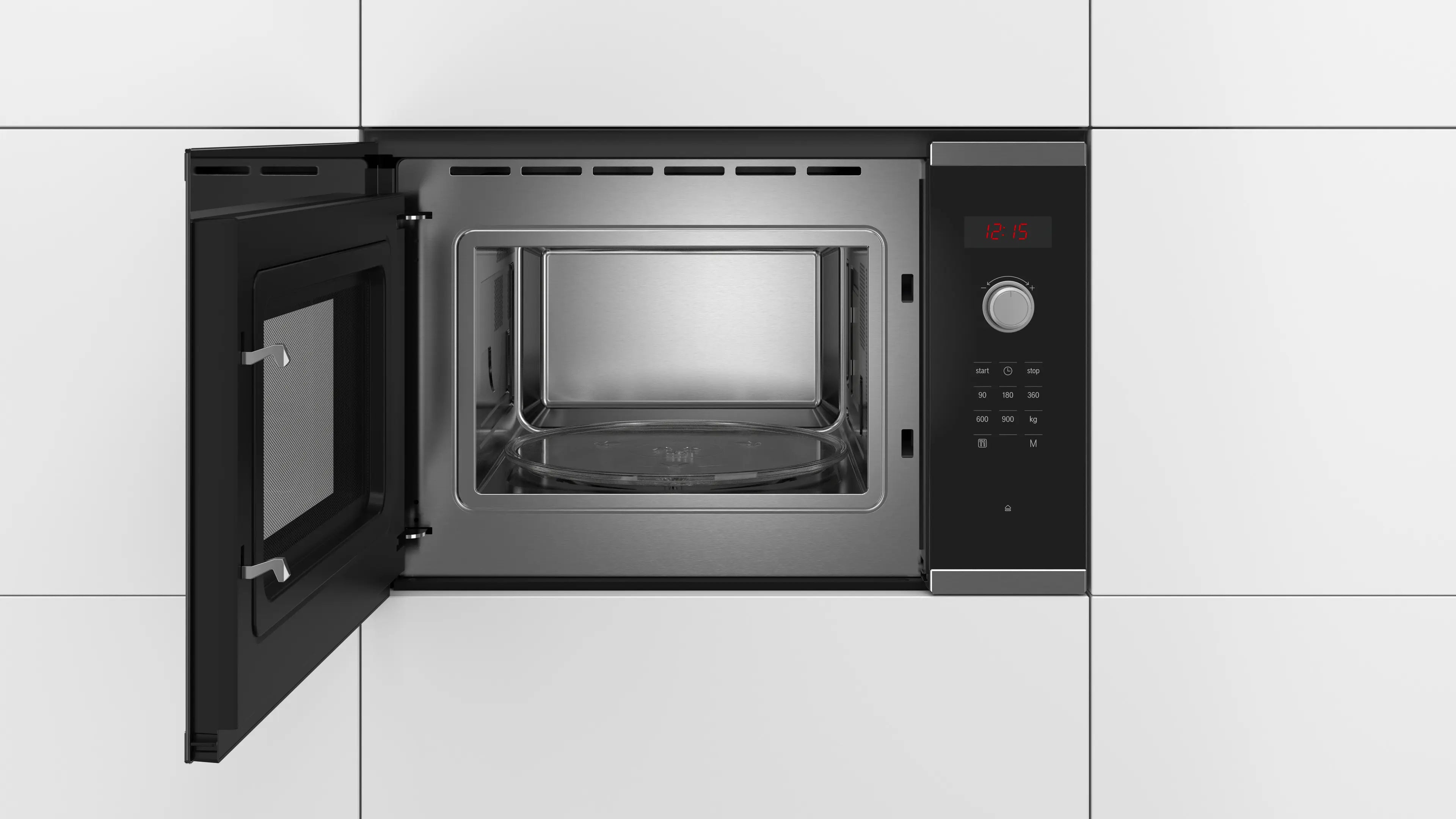 Bosch BFL553MS0B Series 4 built-in 25 litre solo microwave in Stainless Steel