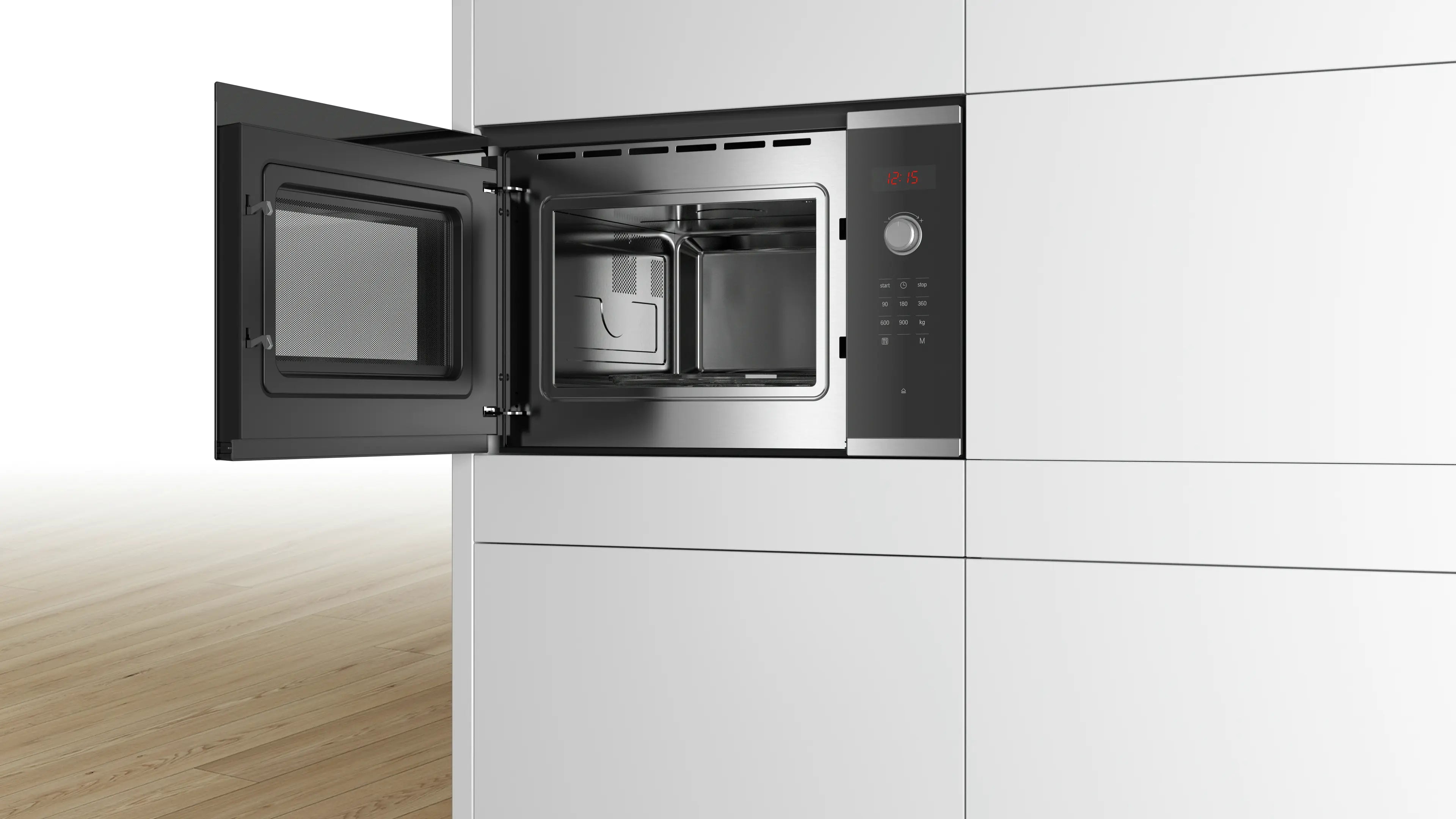 Bosch BFL553MS0B Series 4 built-in 25 litre solo microwave in Stainless Steel