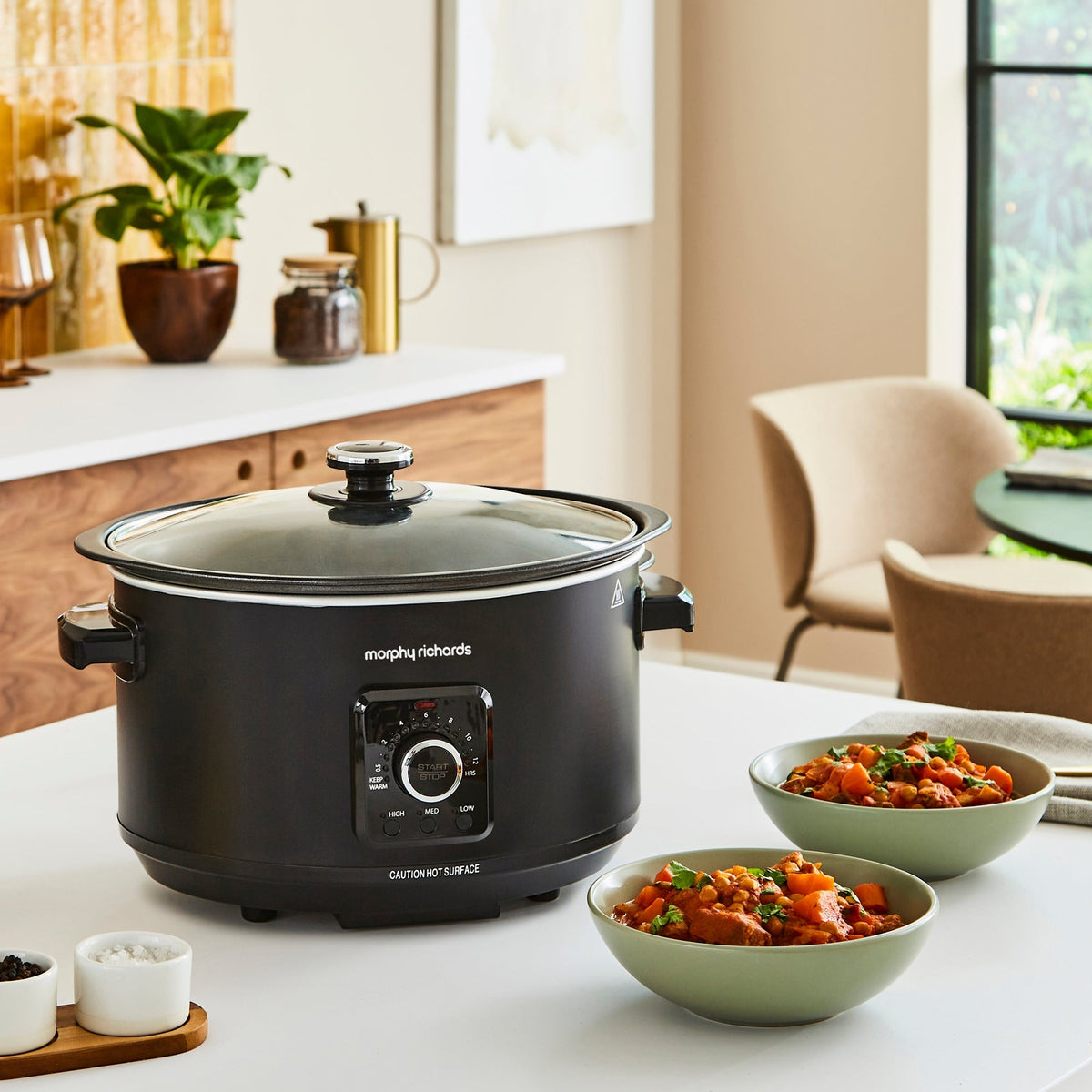 Morphy Richards Slow Cooker Easy Time 6.5L Black product image
