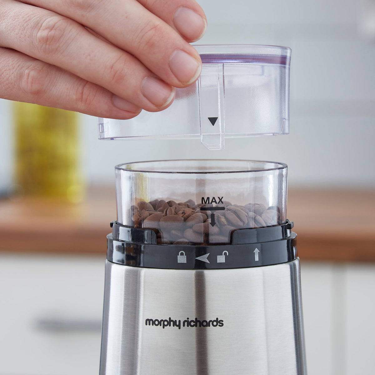 Morphy Richards Brew & Blend Coffee Grinder Electric Stainless Steel product image