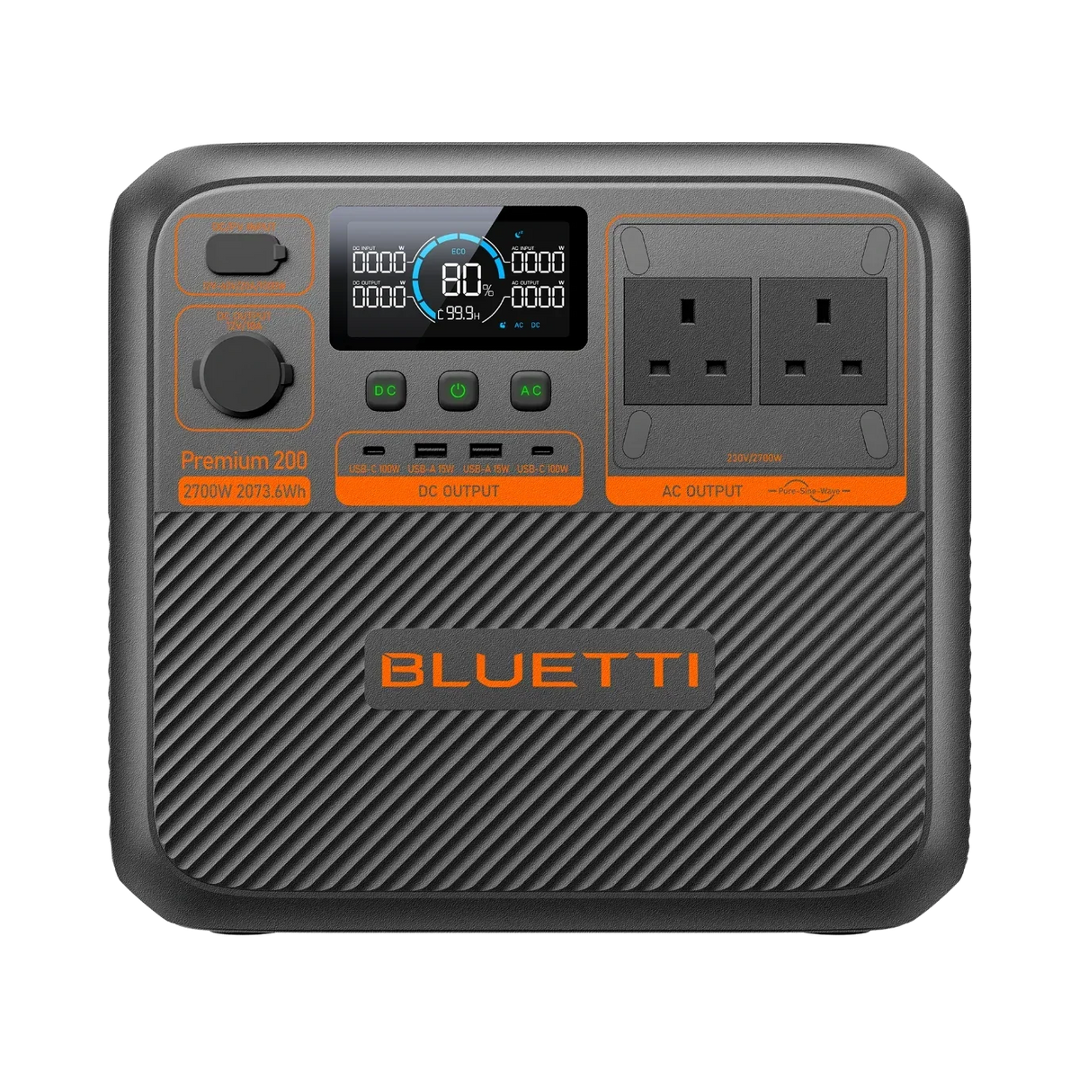 BLUETTI Premium 200 V2 2,073.6Wh 2,700W Portable Power Station - front view