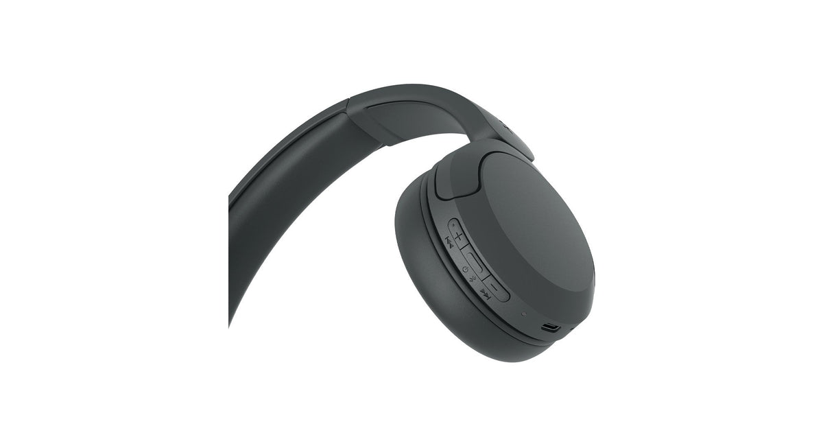 Sony WH-CH530 Wireless On-Ear Headphones - Black - earcup buttons and USB-C port
