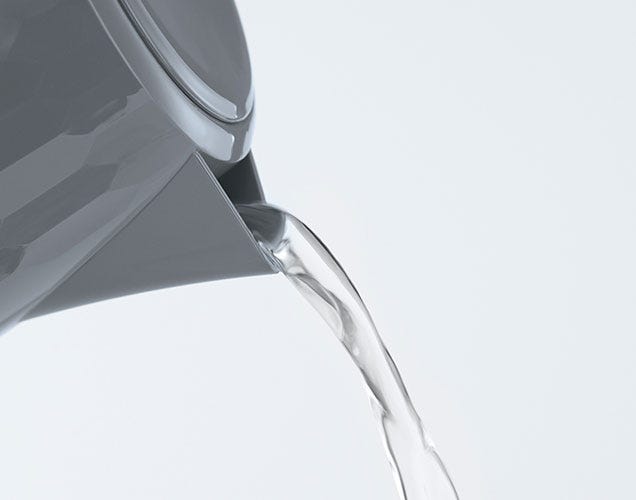 Russell Hobbs Honeycomb 1.7L Kettle 3000W - Grey - perfect pour spout