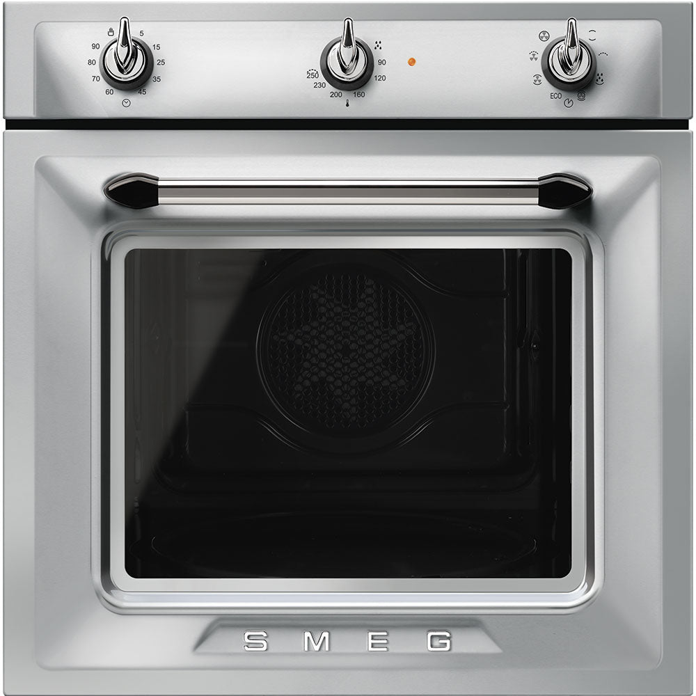 Smeg 60cm Victoria Stainless Steel Multifunction Single Oven | SF6905X1