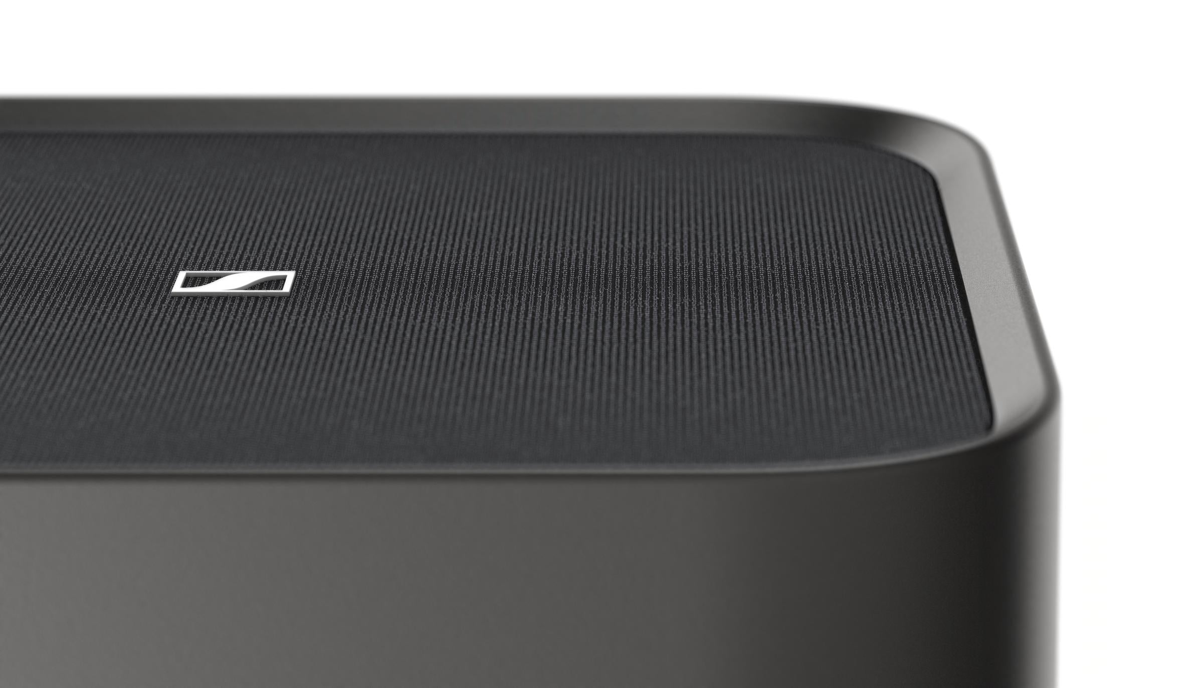Sennheiser AMBEO Sub Wireless Subwoofer Black — closeup of the driver grille