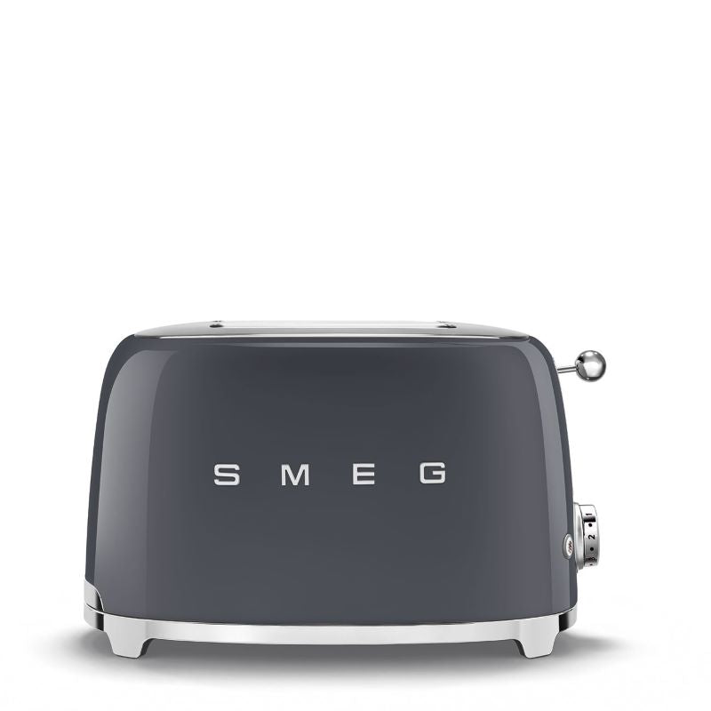 Smeg 50's Retro Style 2 Slice Toaster Slate Grey | TSF01GRUK